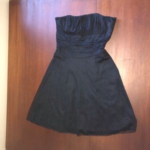 ❤️Forever 21 black dress polka dots &cinched waist